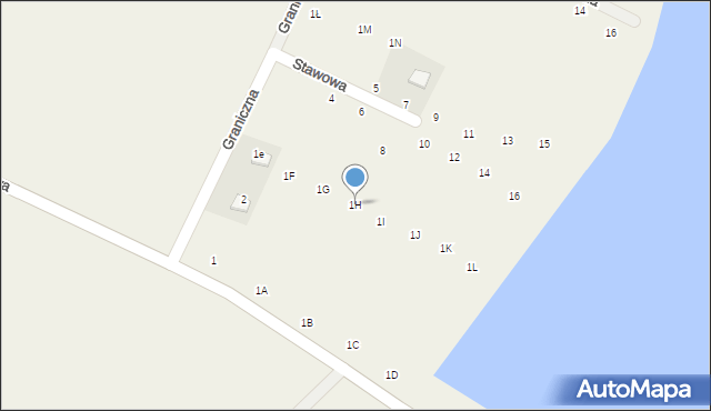 Ruda Wołoska, Tomaszowska, 1H, mapa Ruda Wołoska