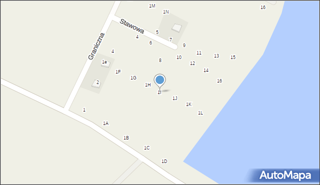 Ruda Wołoska, Tomaszowska, 1I, mapa Ruda Wołoska