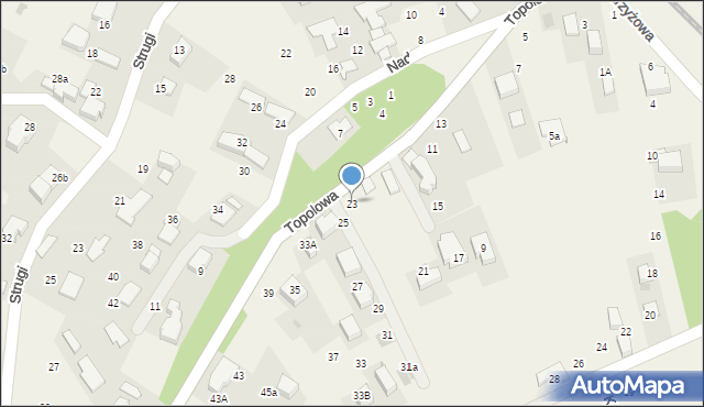 Rząska, Topolowa, 23, mapa Rząska