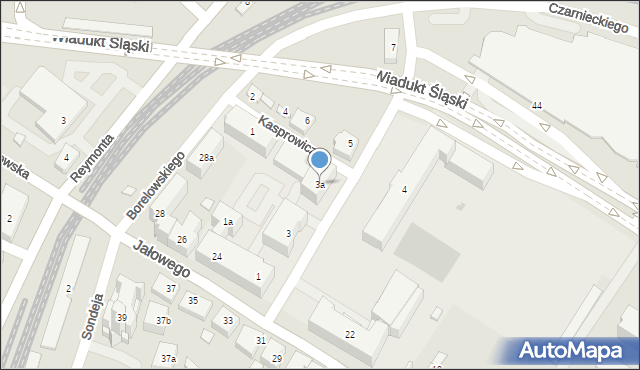 Rzeszów, Towarnickiego Ambrożego, 3a, mapa Rzeszów