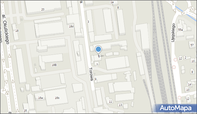 Rzeszów, Torowa, 5, mapa Rzeszów