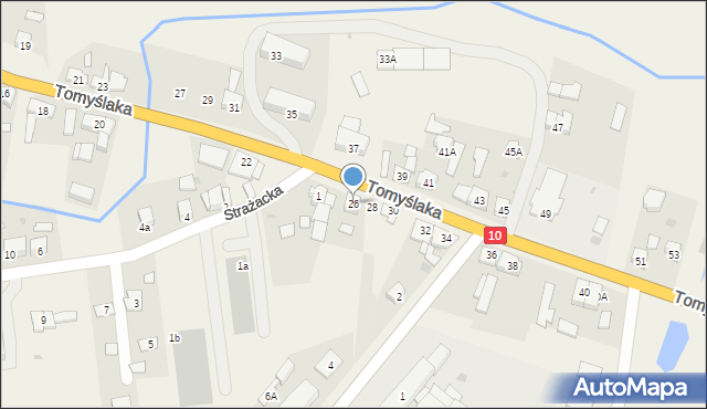 Sadki, Tomyślaka Ignacego, 26, mapa Sadki