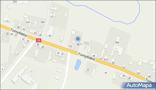 Sadki, Tomyślaka Ignacego, 53, mapa Sadki