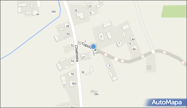 Sawin, Topolowa, 2, mapa Sawin