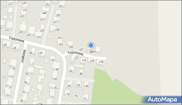 Siedlce, Topolowa, 169, mapa Siedlce