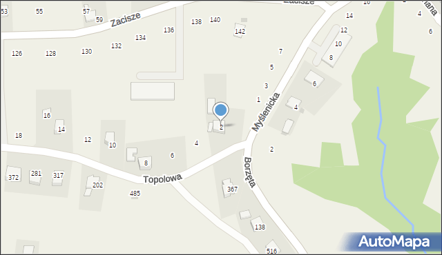 Siepraw, Topolowa, 2, mapa Siepraw