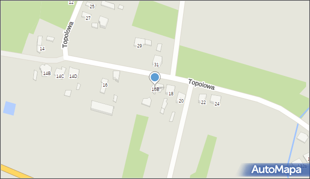 Sieradz, Topolowa, 16B, mapa Sieradz