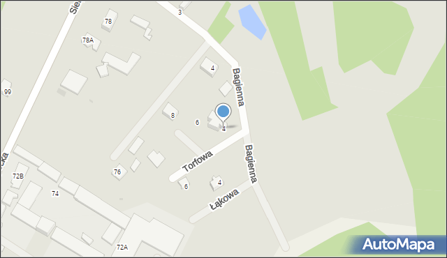 Skępe, Torfowa, 4, mapa Skępe