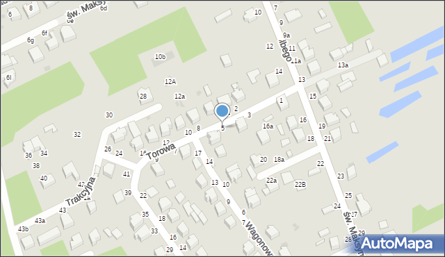 Skierniewice, Torowa, 5, mapa Skierniewic