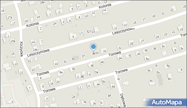 Skoczów, Torowa, 35, mapa Skoczów
