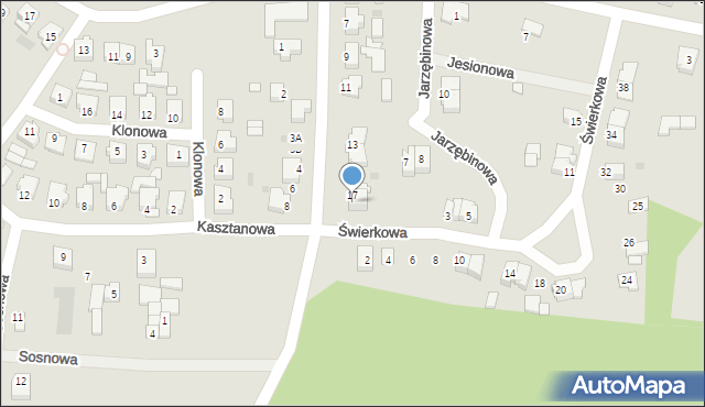 Skoki, Topolowa, 19, mapa Skoki