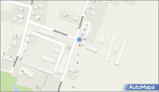 Śliwice, Topolowa, 25, mapa Śliwice