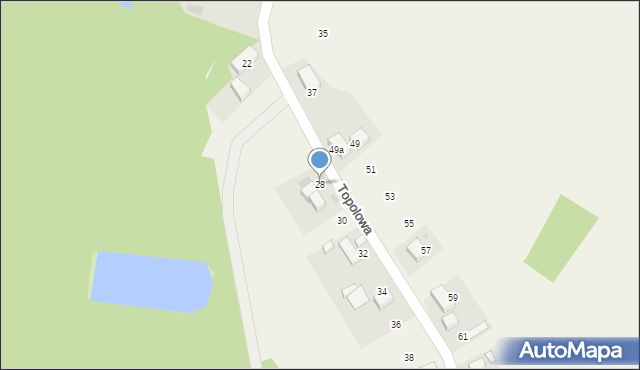 Śliwice, Topolowa, 28, mapa Śliwice
