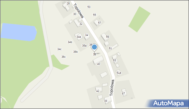 Śliwice, Topolowa, 38, mapa Śliwice