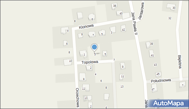 Smolno, Topolowa, 3, mapa Smolno