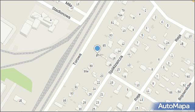 Sochaczew, Torowa, 87, mapa Sochaczew