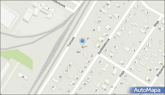 Sochaczew, Torowa, 89, mapa Sochaczew