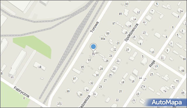 Sochaczew, Torowa, 91, mapa Sochaczew