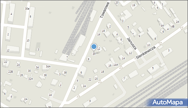 Sochaczew, Towarowa, 10, mapa Sochaczew