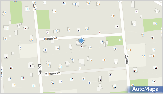 Sokolniki-Las, Toruńska, 6, mapa Sokolniki-Las