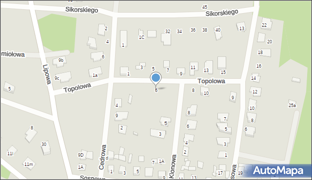 Solec Kujawski, Topolowa, 6, mapa Solec Kujawski