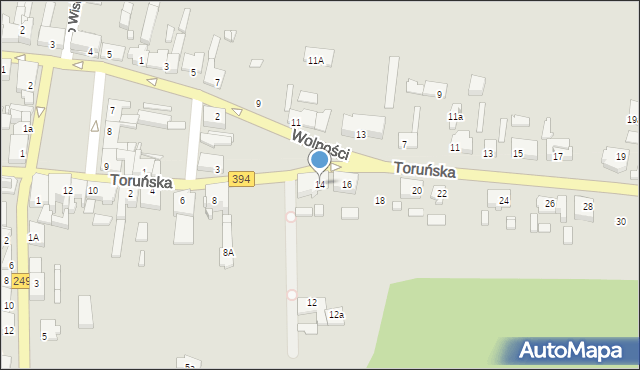 Solec Kujawski, Toruńska, 14, mapa Solec Kujawski