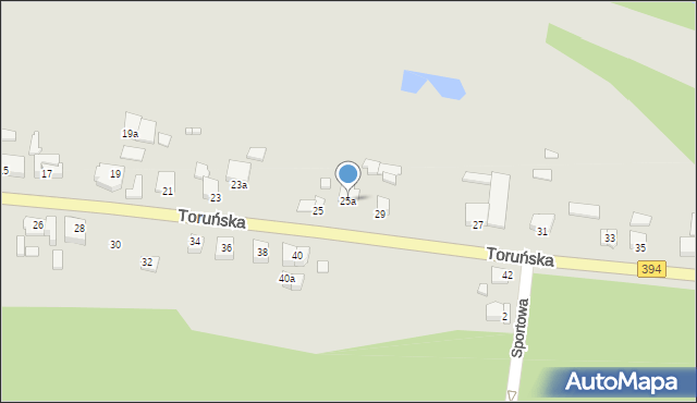 Solec Kujawski, Toruńska, 25a, mapa Solec Kujawski