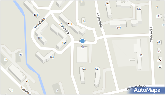 Solec Kujawski, Toruńska, 54, mapa Solec Kujawski