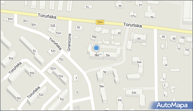 Solec Kujawski, Toruńska, 58b, mapa Solec Kujawski