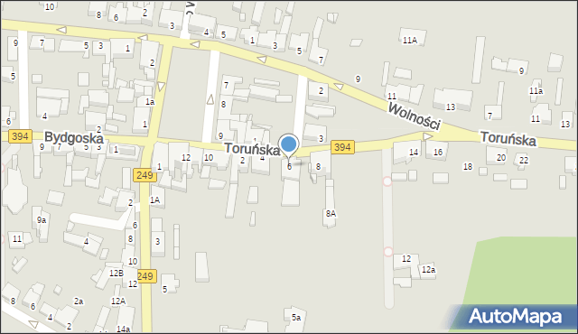 Solec Kujawski, Toruńska, 6, mapa Solec Kujawski