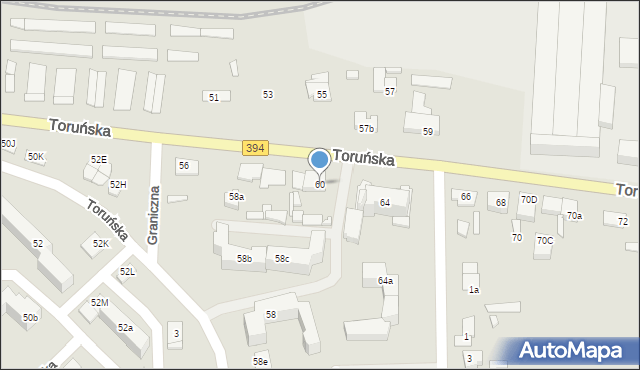 Solec Kujawski, Toruńska, 60, mapa Solec Kujawski