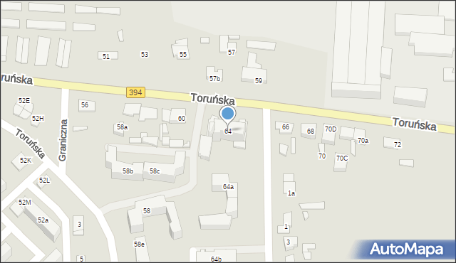 Solec Kujawski, Toruńska, 64, mapa Solec Kujawski