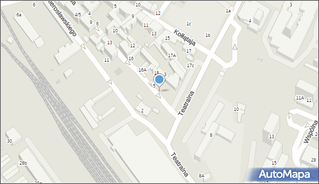 Sosnowiec, Towarowa, 21, mapa Sosnowca