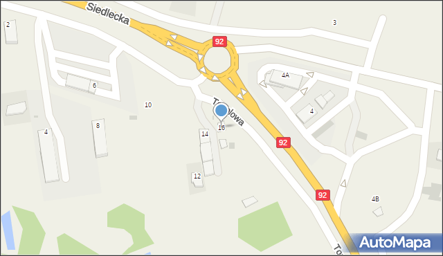 Stare Iganie, Topolowa, 16, mapa Stare Iganie