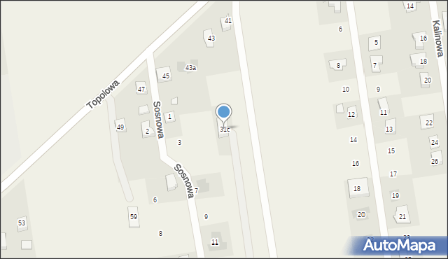 Stare Miasto, Topolowa, 31c, mapa Stare Miasto