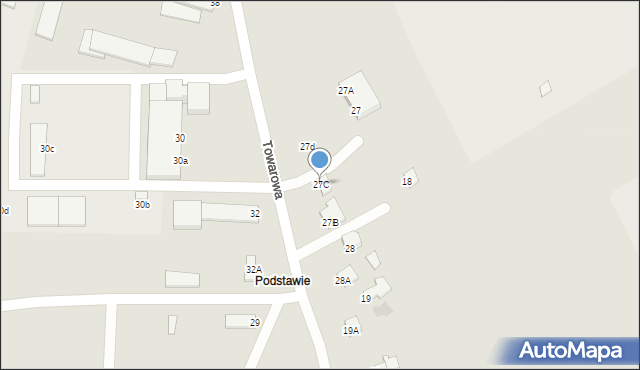 Staszów, Towarowa, 27C, mapa Staszów