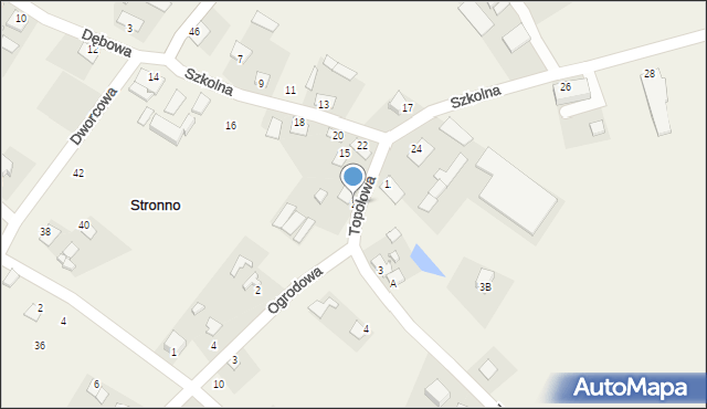 Stronno, Topolowa, 2, mapa Stronno