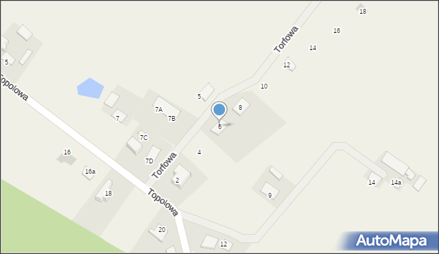 Stronno, Torfowa, 6, mapa Stronno