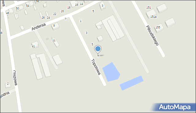 Strzegom, Topolowa, 7, mapa Strzegom
