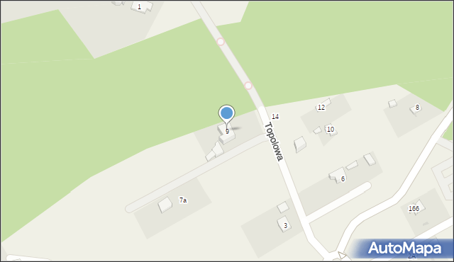 Strzeniówka, Topolowa, 9, mapa Strzeniówka