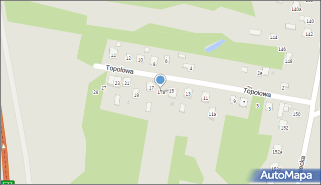 Suchedniów, Topolowa, 17a, mapa Suchedniów