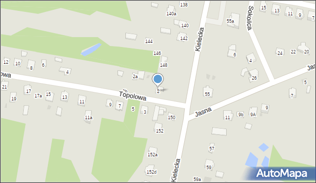 Suchedniów, Topolowa, 2, mapa Suchedniów