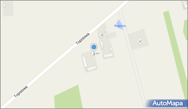 Sukowska Wola, Topolowa, 8, mapa Sukowska Wola