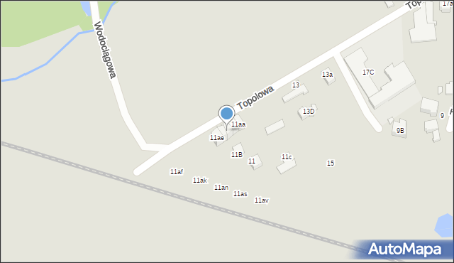 Świebodzin, Topolowa, 11ac, mapa Świebodzin