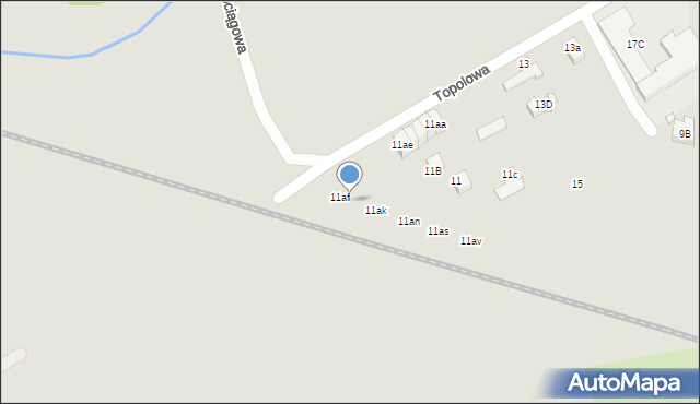 Świebodzin, Topolowa, 11ag, mapa Świebodzin