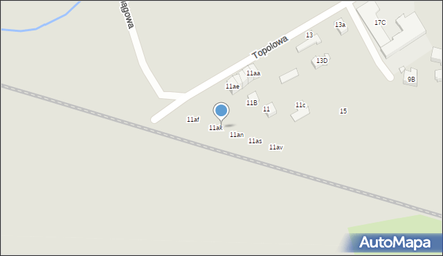 Świebodzin, Topolowa, 11al, mapa Świebodzin