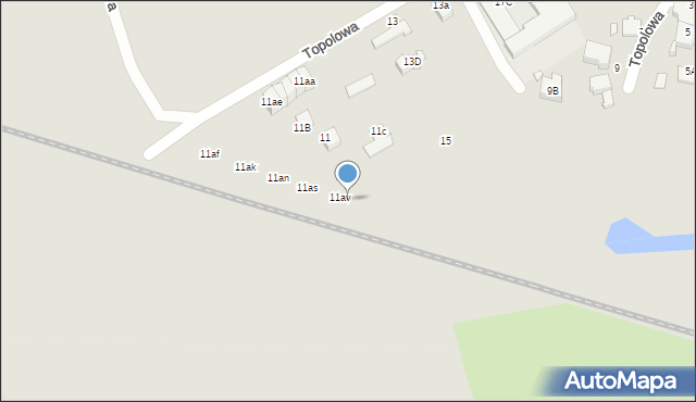 Świebodzin, Topolowa, 11aw, mapa Świebodzin