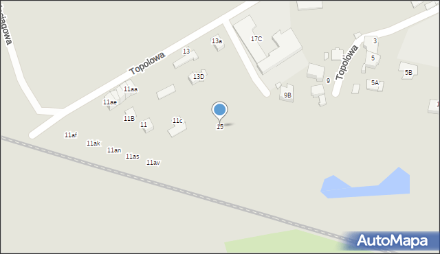 Świebodzin, Topolowa, 15, mapa Świebodzin