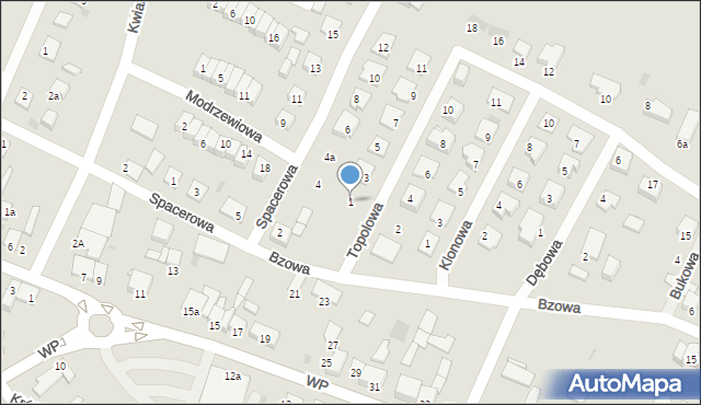 Świecie, Topolowa, 1, mapa Świecie