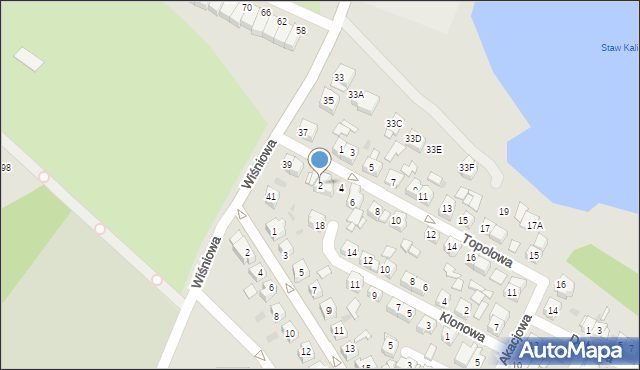 Świętochłowice, Topolowa, 2, mapa Świętochłowice